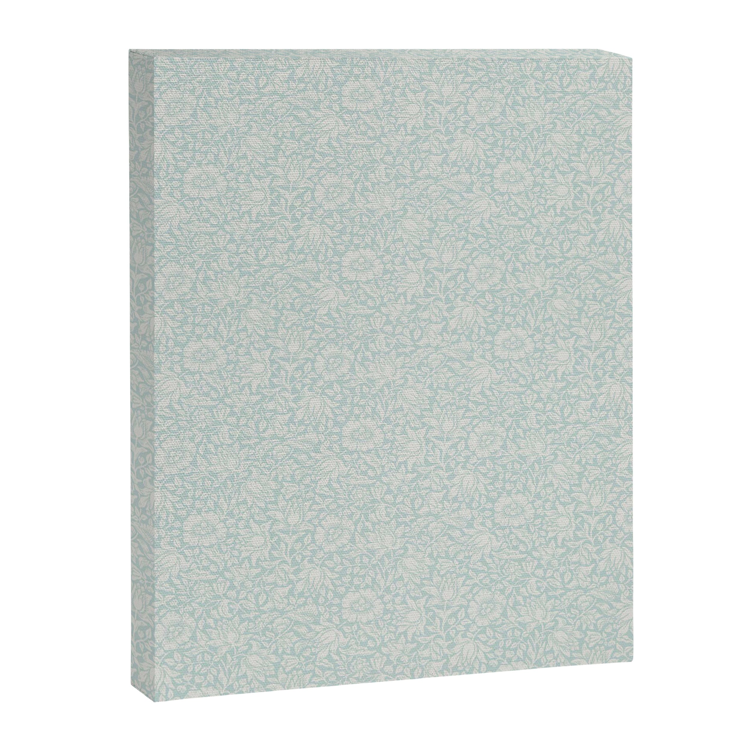 William Morris Mallow Chalk Duck Egg Blue Canvas Print Gallery Image 8