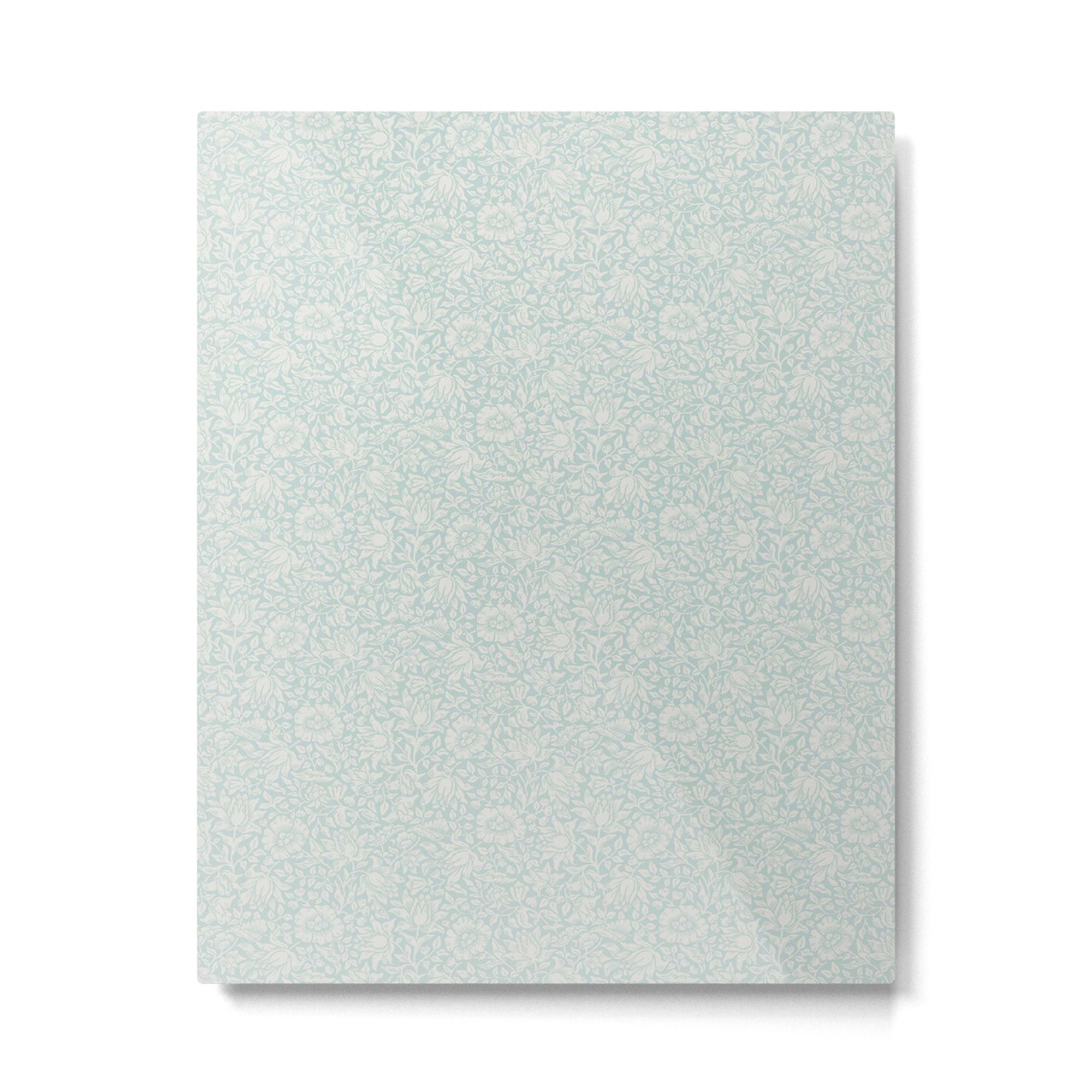 William Morris Mallow Chalk Duck Egg Blue Metal Print Gallery Image 6