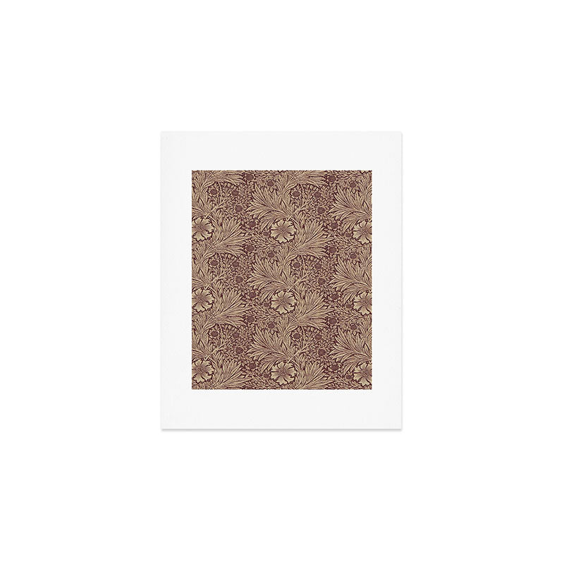 William Morris Marigold Brick Manilla Art Print Gallery Image 1