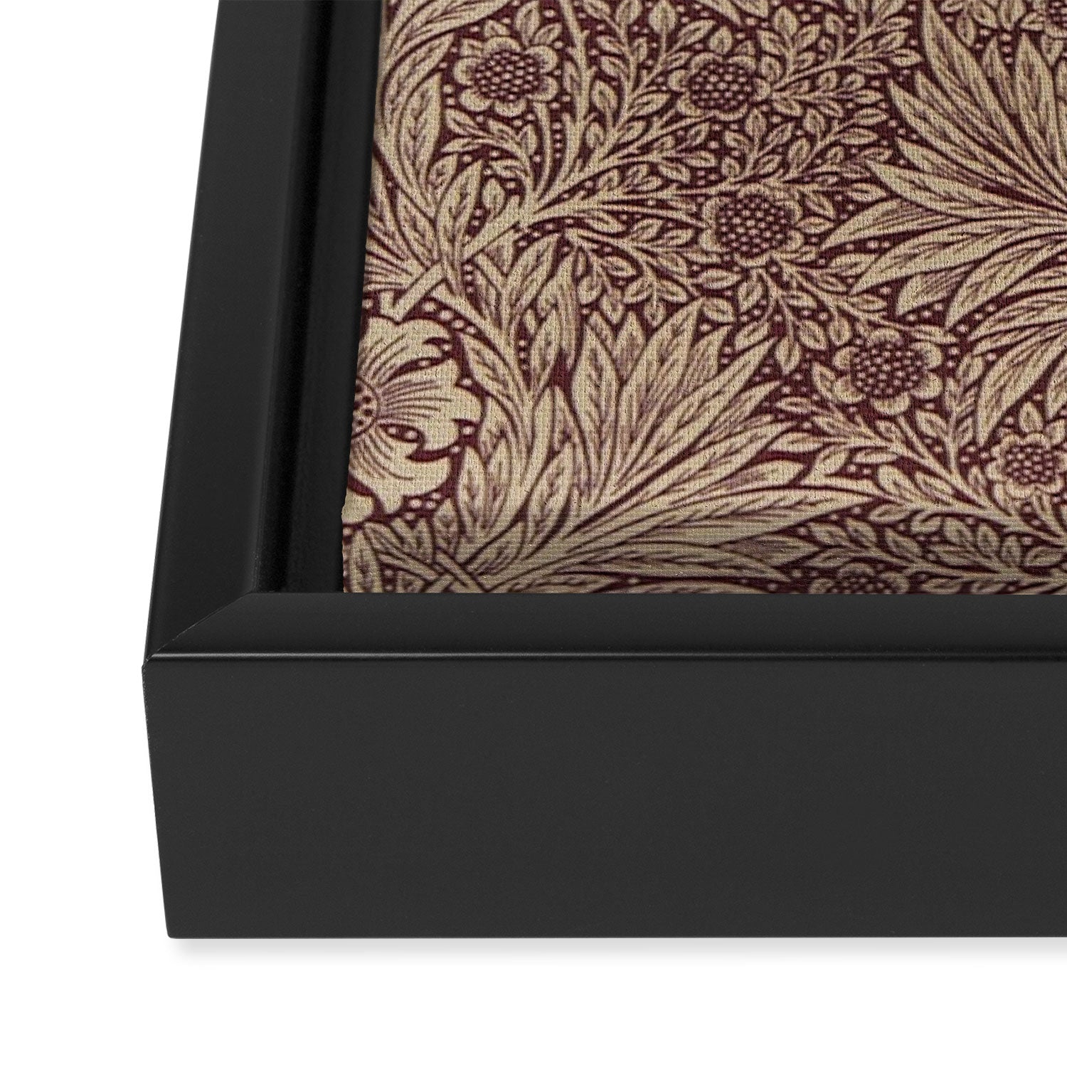 William Morris Marigold Brick Manilla Framed Canvas Print Gallery Image 3