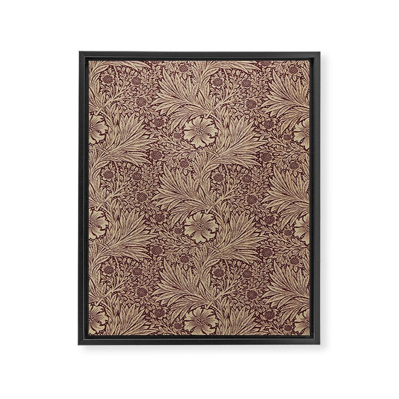 William Morris Marigold Brick Manilla Framed Canvas Print Gallery Image 8