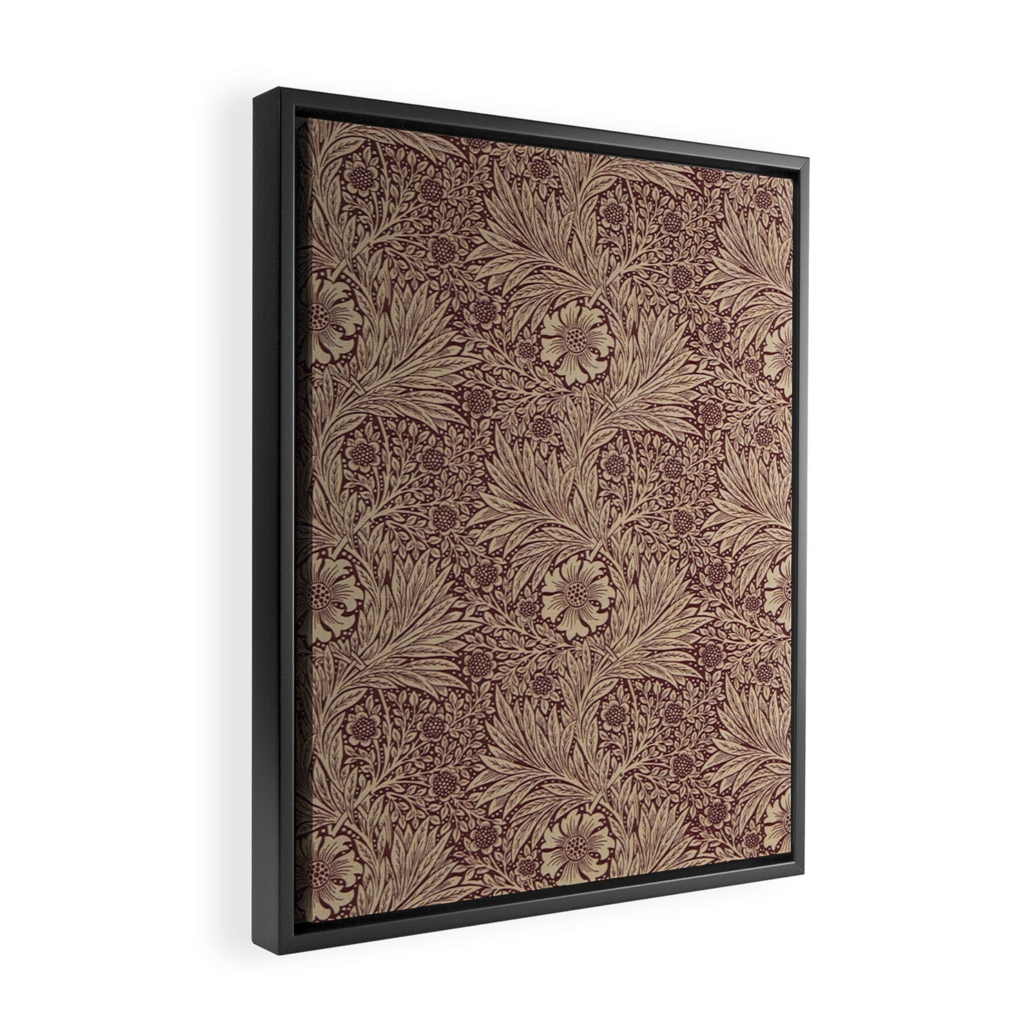 William Morris Marigold Brick Manilla Framed Canvas Print Gallery Image 2