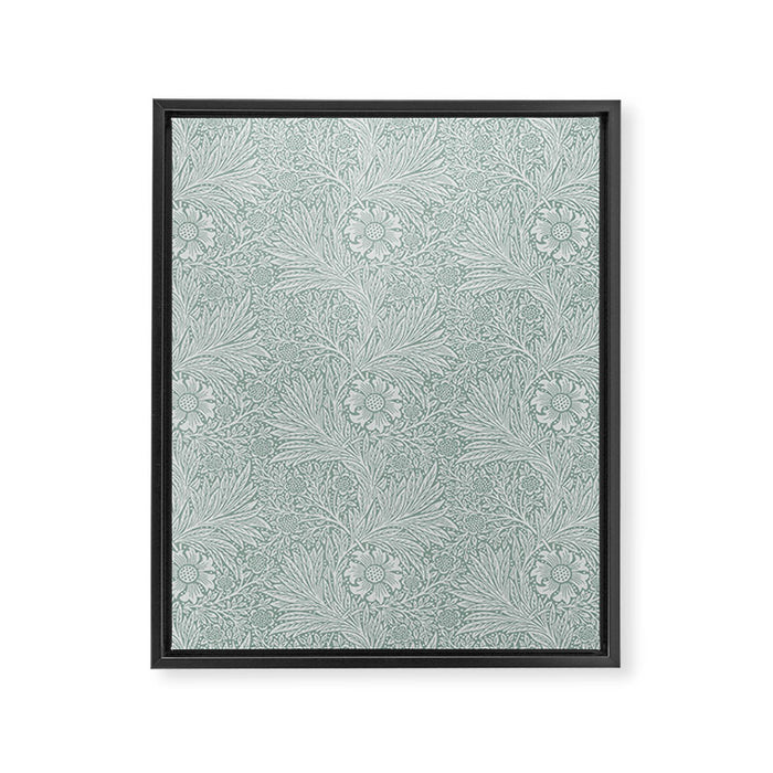 William Morris Marigold Dove Blue Framed Canvas Print Gallery Image 1