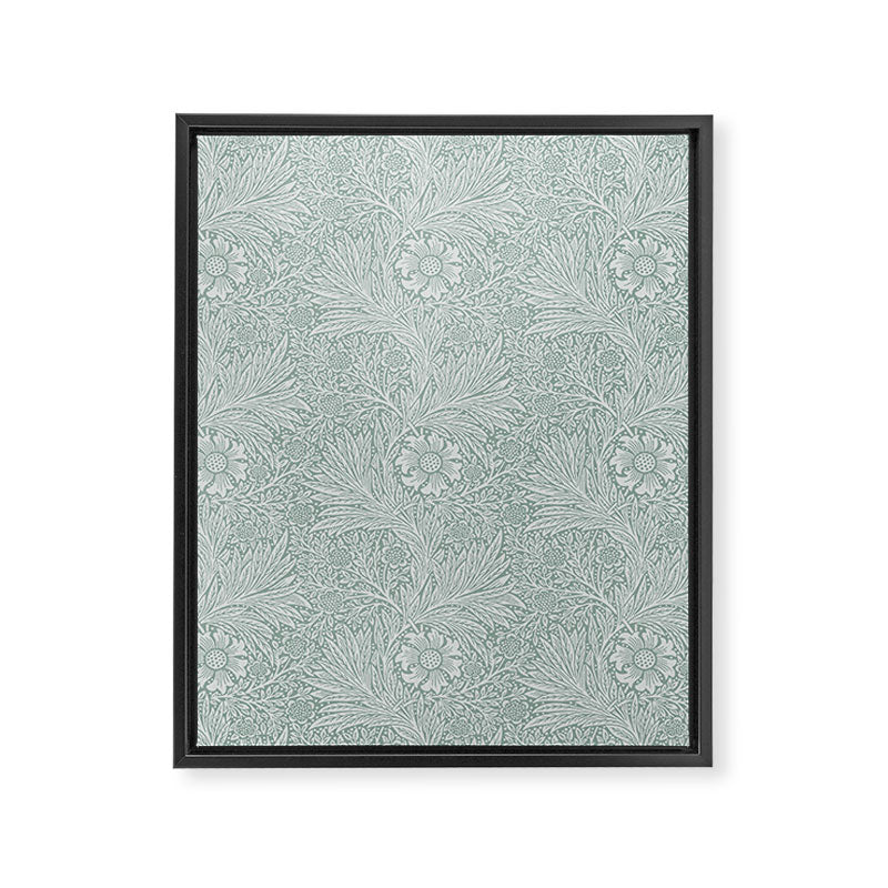 William Morris Marigold Dove Blue Framed Canvas Print Gallery Image 8