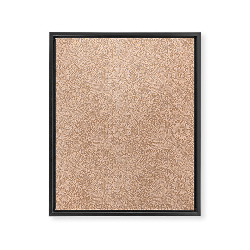 William Morris Marigold Dusky Rose Framed Canvas Print Gallery Image 8