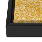 William Morris Marigold Golden Yellow Framed Canvas Print Gallery Image 3