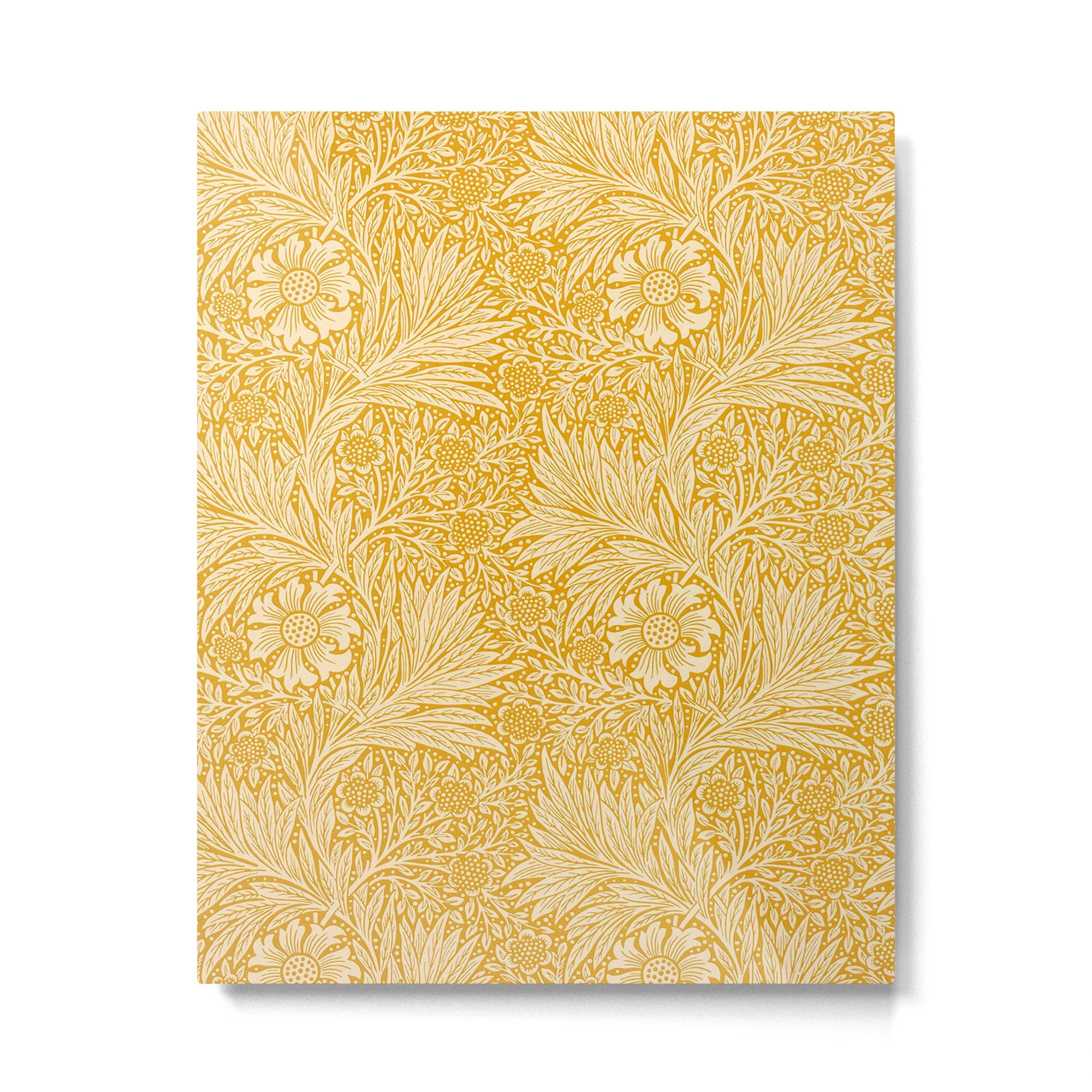 William Morris Marigold Golden Yellow Metal Print Gallery Image 4
