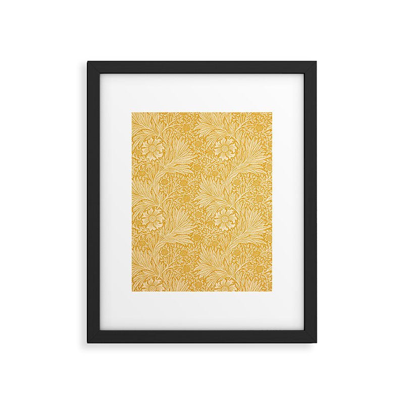 William Morris Marigold Golden Yellow Framed Art Print Gallery Image 5