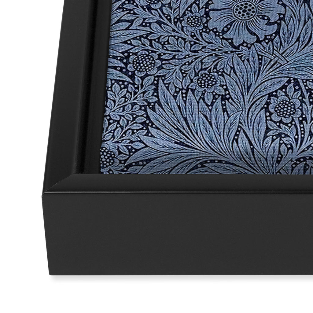 William Morris Marigold Navy Framed Canvas Print Gallery Image 3