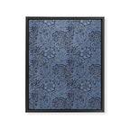 William Morris Marigold Navy Framed Canvas Print Gallery Image 8