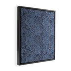 William Morris Marigold Navy Framed Canvas Print Gallery Image 2