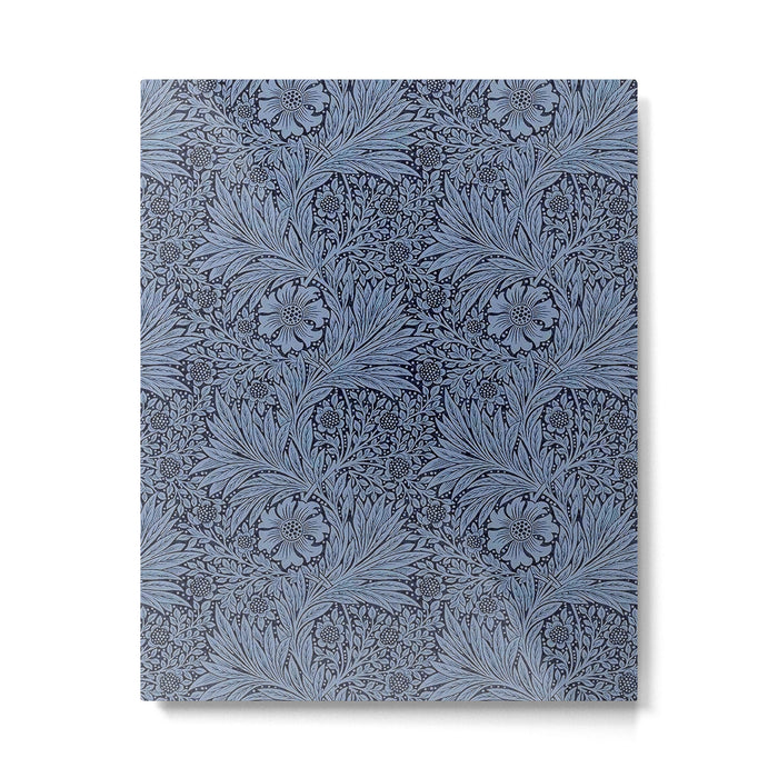 William Morris Marigold Navy Metal Print Gallery Image 1