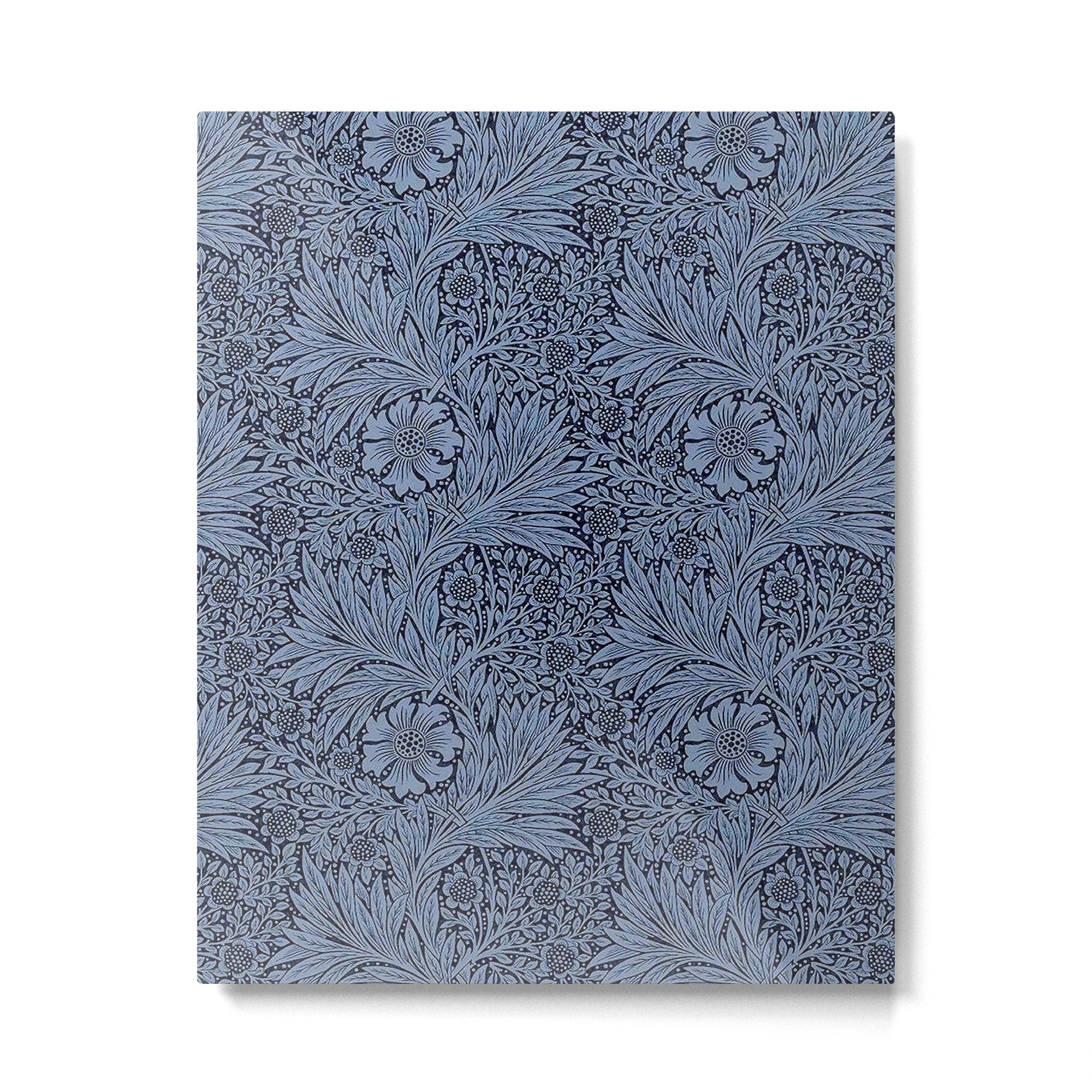 William Morris Marigold Navy Metal Print Gallery Image 6