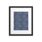 William Morris Marigold Navy Framed Art Print Gallery Image 6