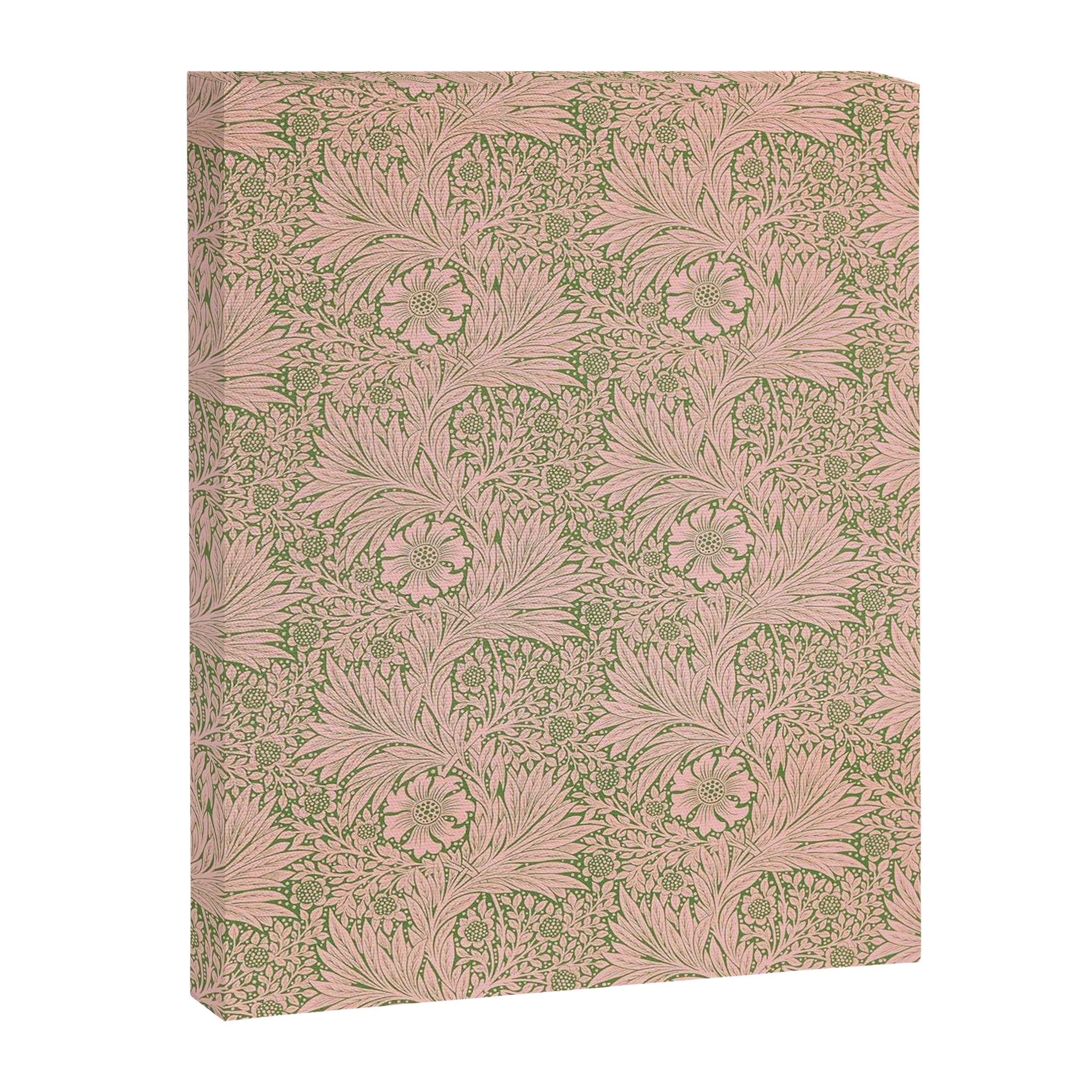 William Morris Marigold Olive Pink Canvas Print Gallery Image 8