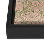 William Morris Marigold Olive Pink Framed Canvas Print Gallery Image 3