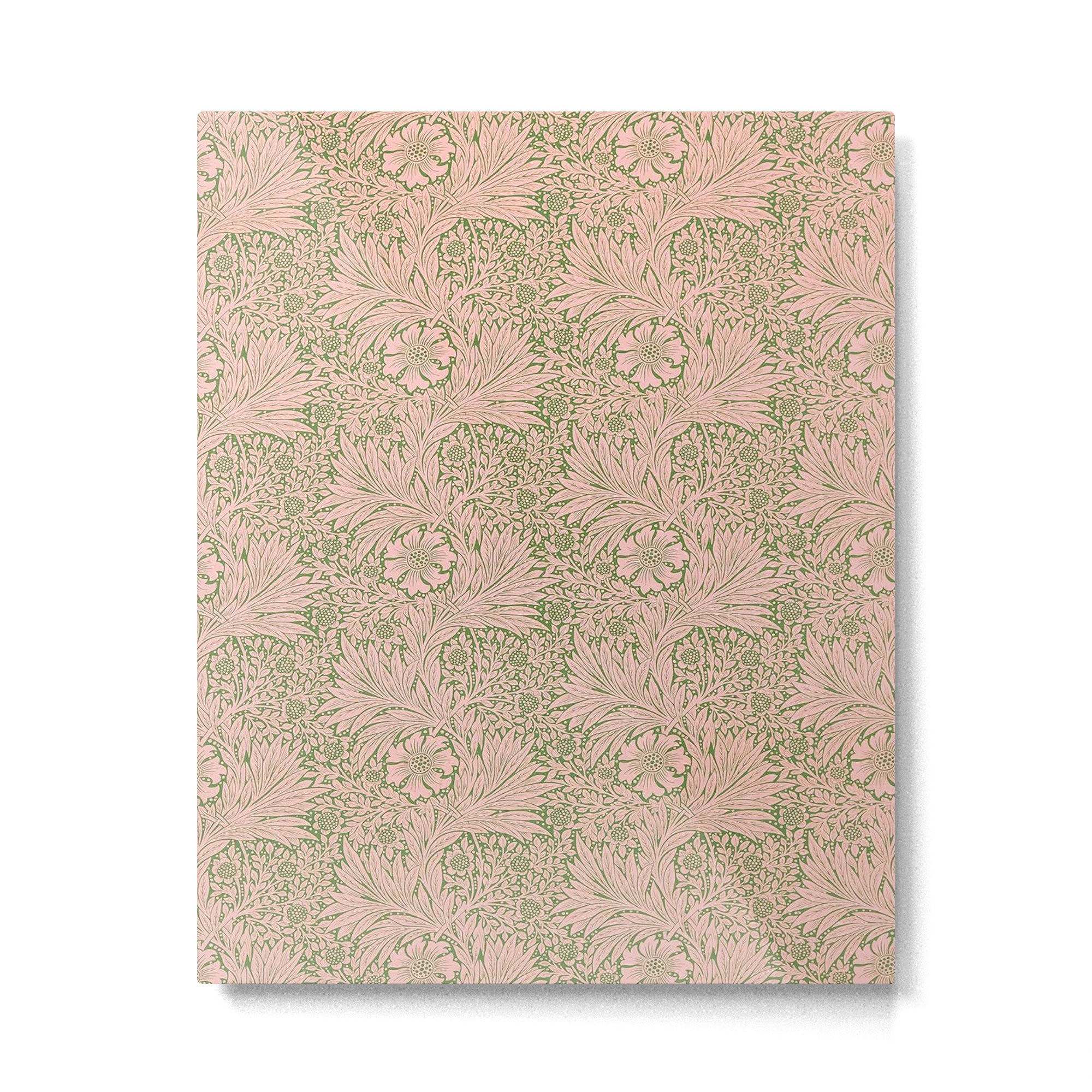 William Morris Marigold Olive Pink Metal Print Gallery Image 6