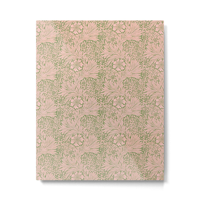 William Morris Marigold Olive Pink Metal Print Gallery Image 1