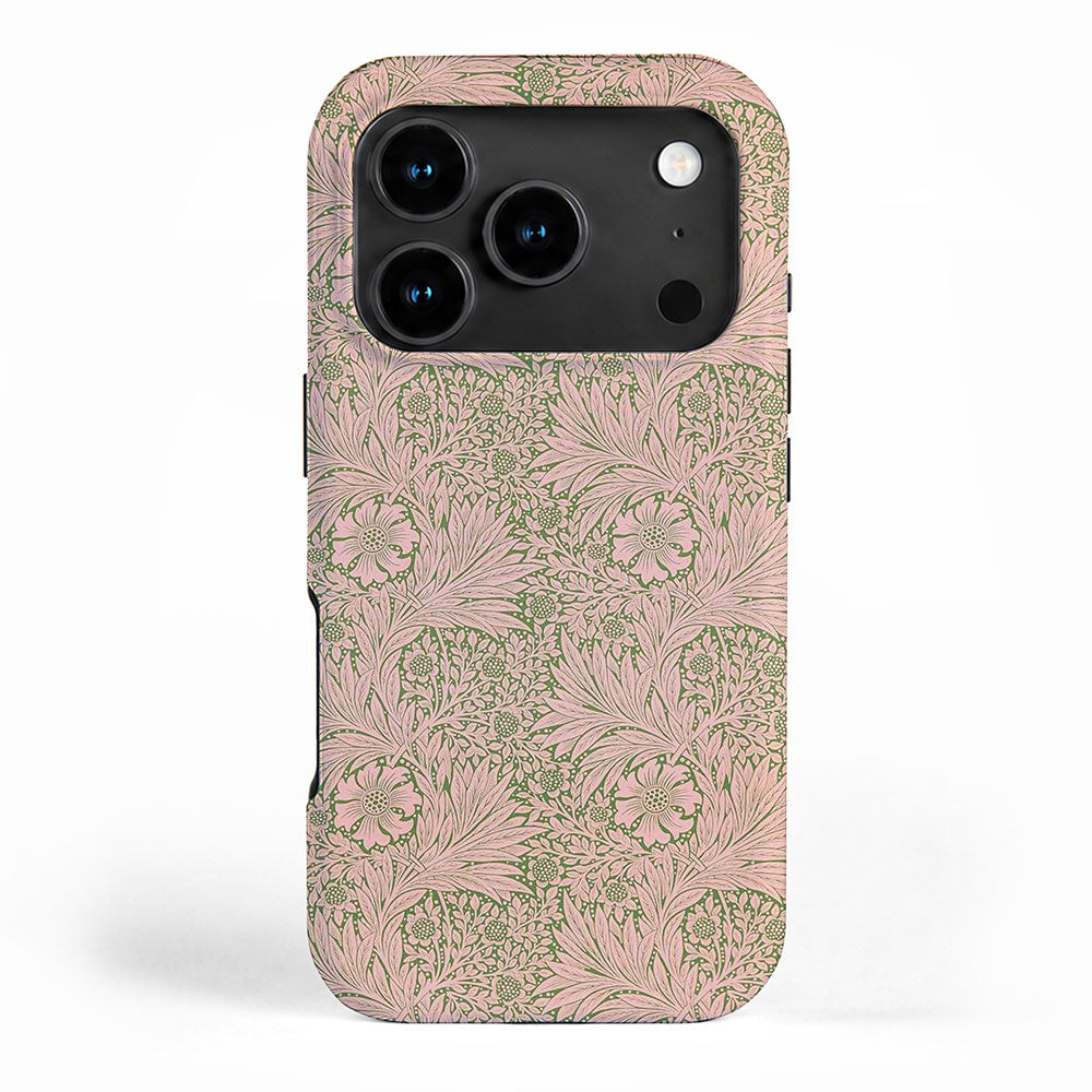 William Morris Marigold Olive Pink iPhone Case Gallery Image 1