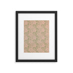 William Morris Marigold Olive Pink Framed Art Print Gallery Image 4