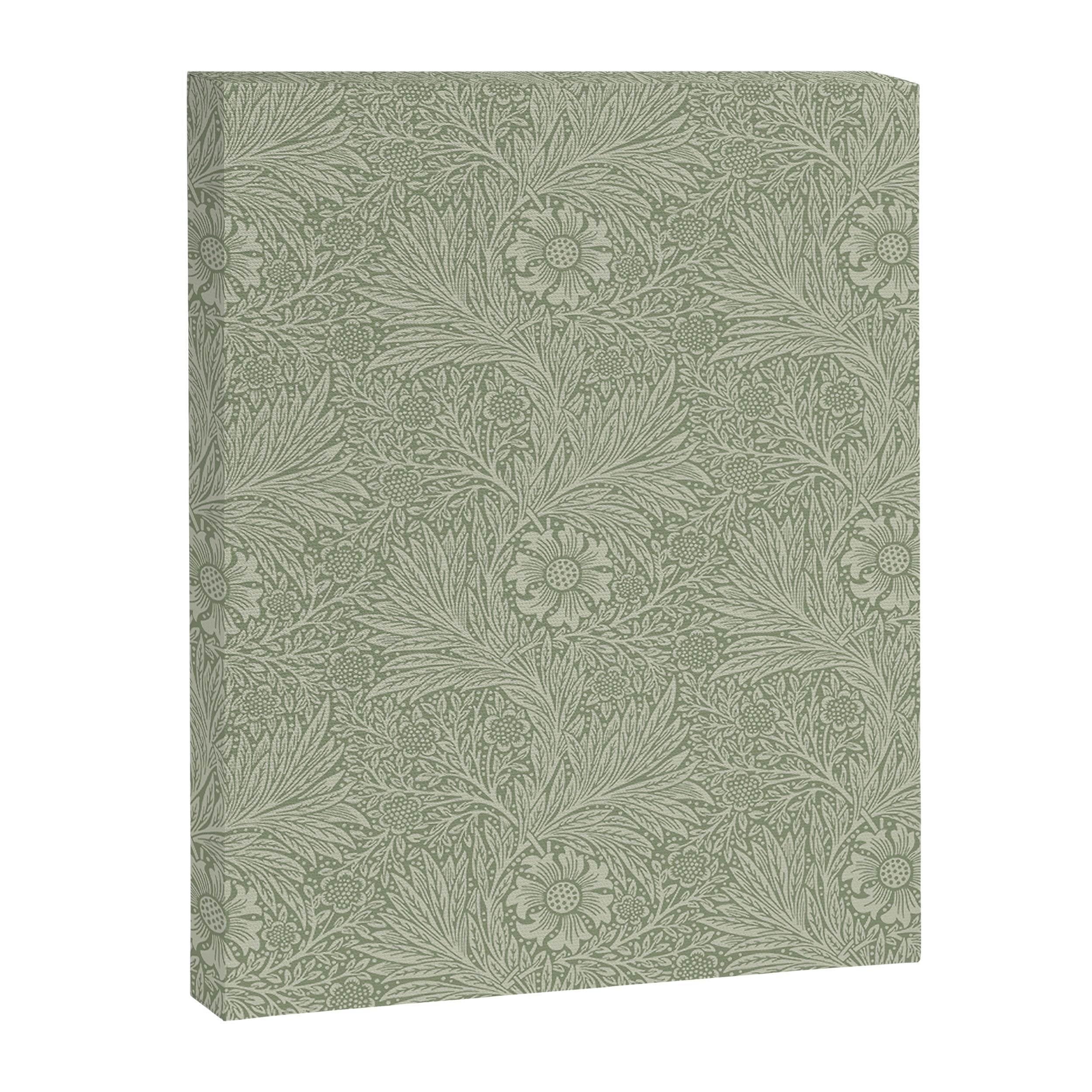 William Morris Marigold Sage Green Canvas Print Gallery Image 8