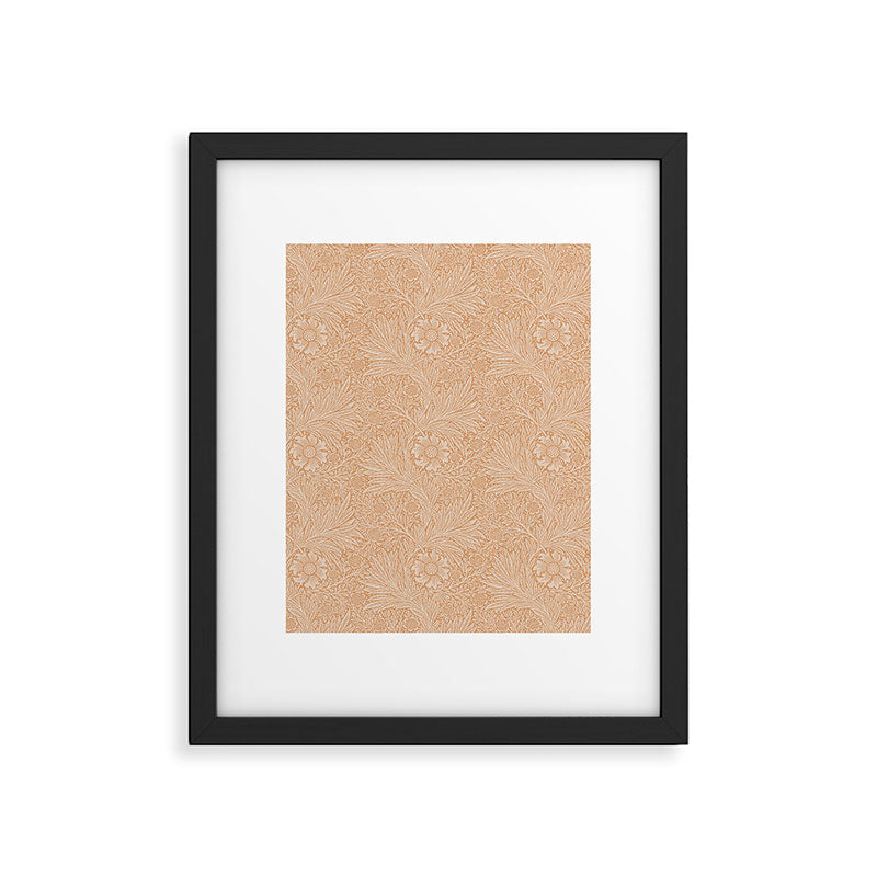 William Morris Marigold Soft Apricot Framed Art Print Gallery Image 6