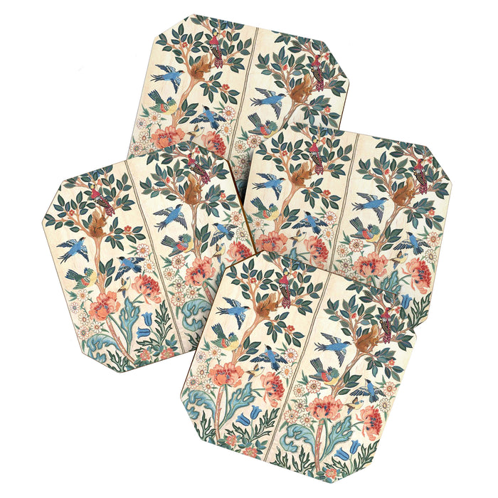 William Morris & May Morris Antique Chinoiserie Floral Coaster Gallery Image 1