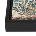 William Morris & May Morris Antique Chinoiserie Floral Framed Canvas Print Gallery Image 3