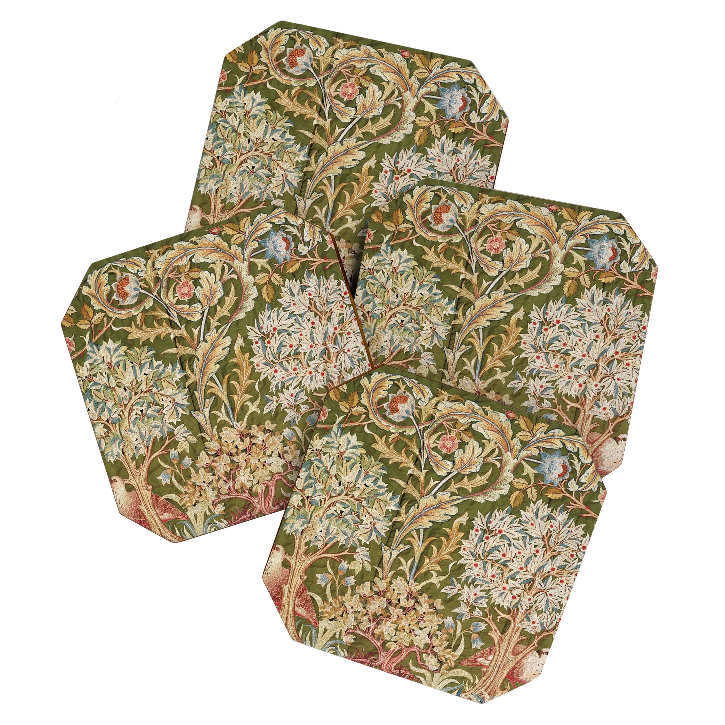 William Morris & May Morris Woodland Embroidery Coaster Gallery Image 1