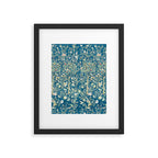 William Morris Melsetter Trellis Dark Blue  Framed Art Print Gallery Image 6