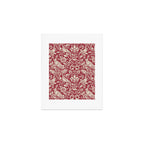 William Morris Merton Brer Rabbit Madder Red Pattern Art Print Gallery Image 1