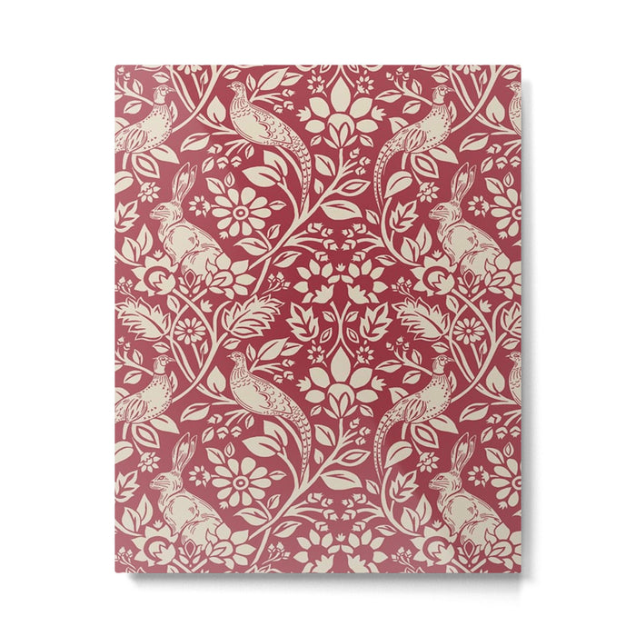 William Morris Merton Brer Rabbit Madder Red Pattern Metal Print Gallery Image 1