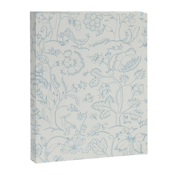 William Morris Middlemore Blue Cornflower Chalk Pattern Canvas Print Gallery Image 1