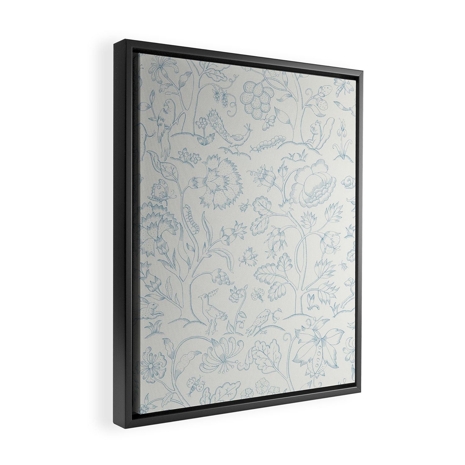 William Morris Middlemore Blue Cornflower Chalk Pattern Framed Canvas Print Gallery Image 2