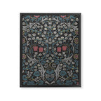 William Morris Midnight Blackthorn  Framed Canvas Print Gallery Image 8
