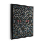William Morris Midnight Blackthorn  Framed Canvas Print Gallery Image 2