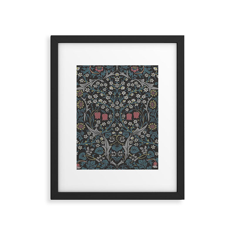 William Morris Midnight Blackthorn  Framed Art Print Gallery Image 6