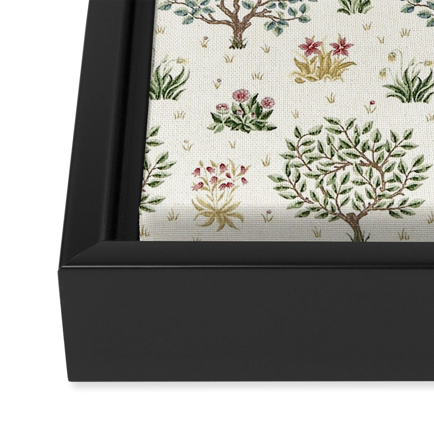 William Morris Orchard Bayleaf Rose Framed Canvas Print Gallery Image 3