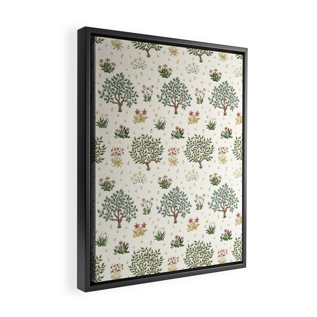 William Morris Orchard Bayleaf Rose Framed Canvas Print Gallery Image 2
