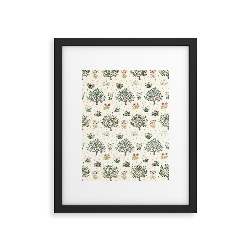 William Morris Orchard Bayleaf Rose Framed Art Print Gallery Image 6