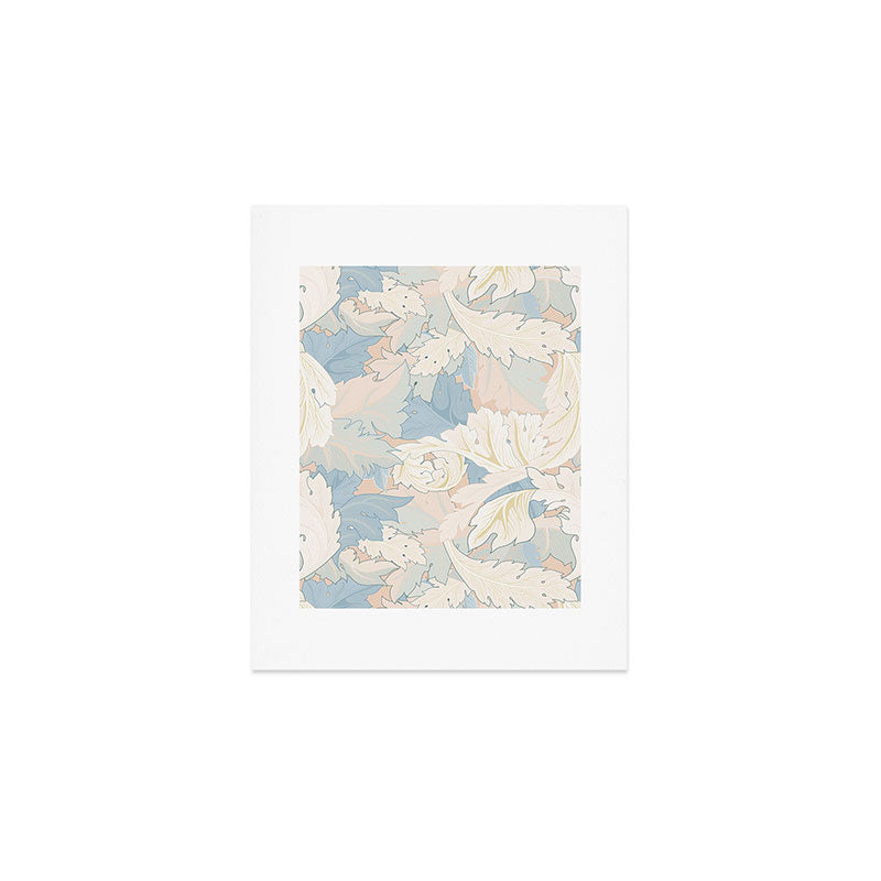 William Morris Pastel Acanthus Leaves Art Print Gallery Image 1