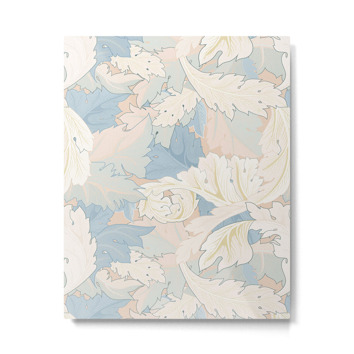 William Morris Pastel Acanthus Leaves Metal Print Gallery Image 1
