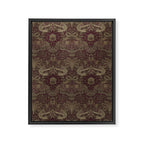 William Morris Peacock and Dragon Moss Wine Framed Canvas Print Gallery Image 8