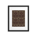 William Morris Peacock and Dragon Moss Wine Framed Art Print Gallery Image 6