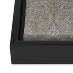 William Morris Peacock and Dragon Pebble Stone Framed Canvas Print Gallery Image 3
