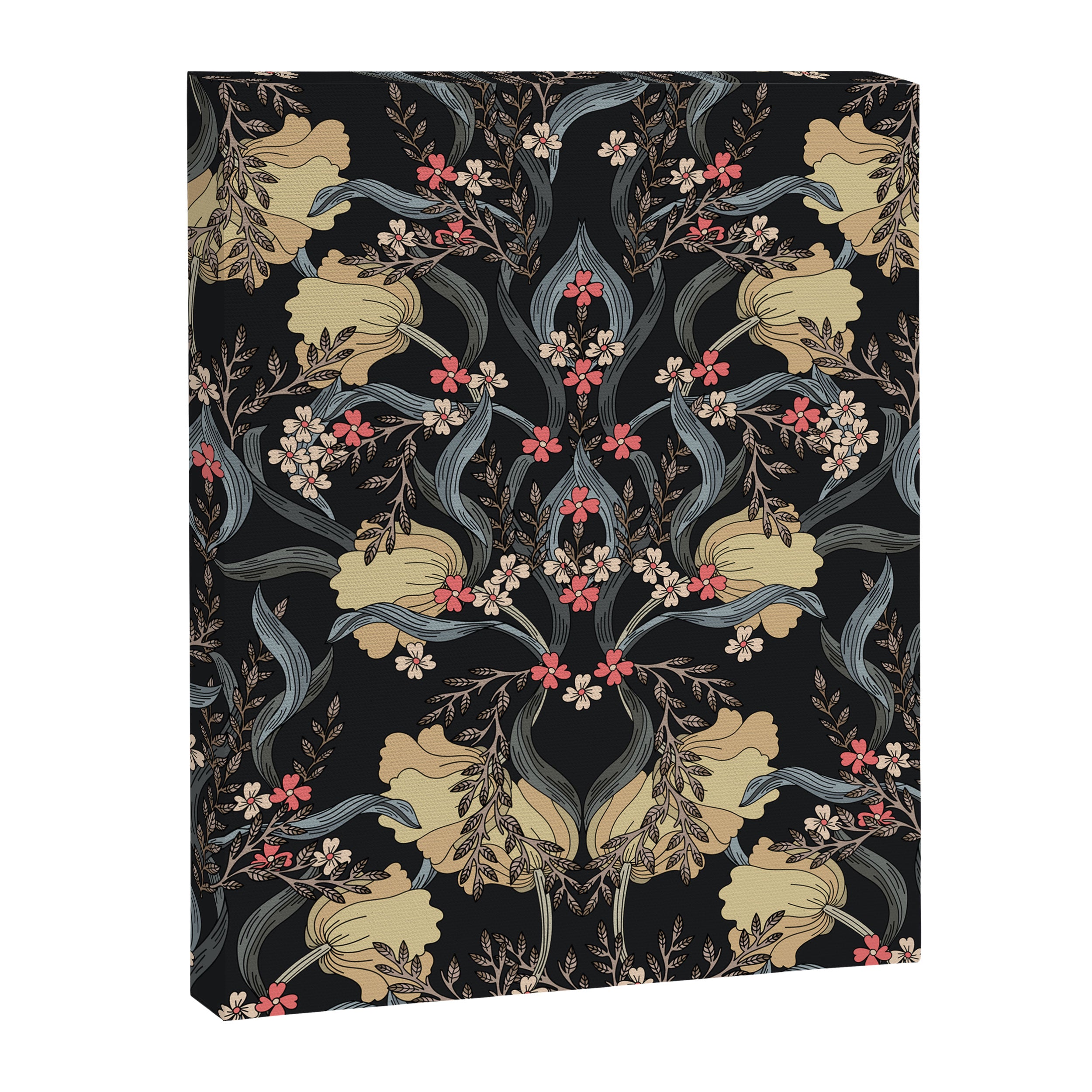 William Morris Pimpernel Art Nouveau Dark Floral Canvas Print Gallery Image 6