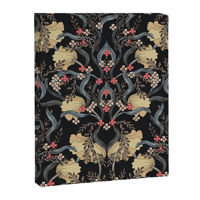 William Morris Pimpernel Art Nouveau Dark Floral Canvas Print Gallery Image 1