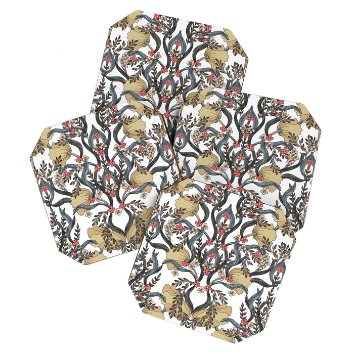 William Morris Pimpernel Art Nouveau Floral Coaster Gallery Image 1