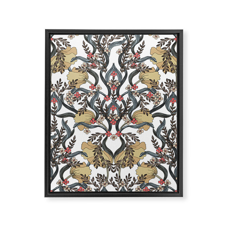William Morris Pimpernel Art Nouveau Floral Framed Canvas Print Gallery Image 6