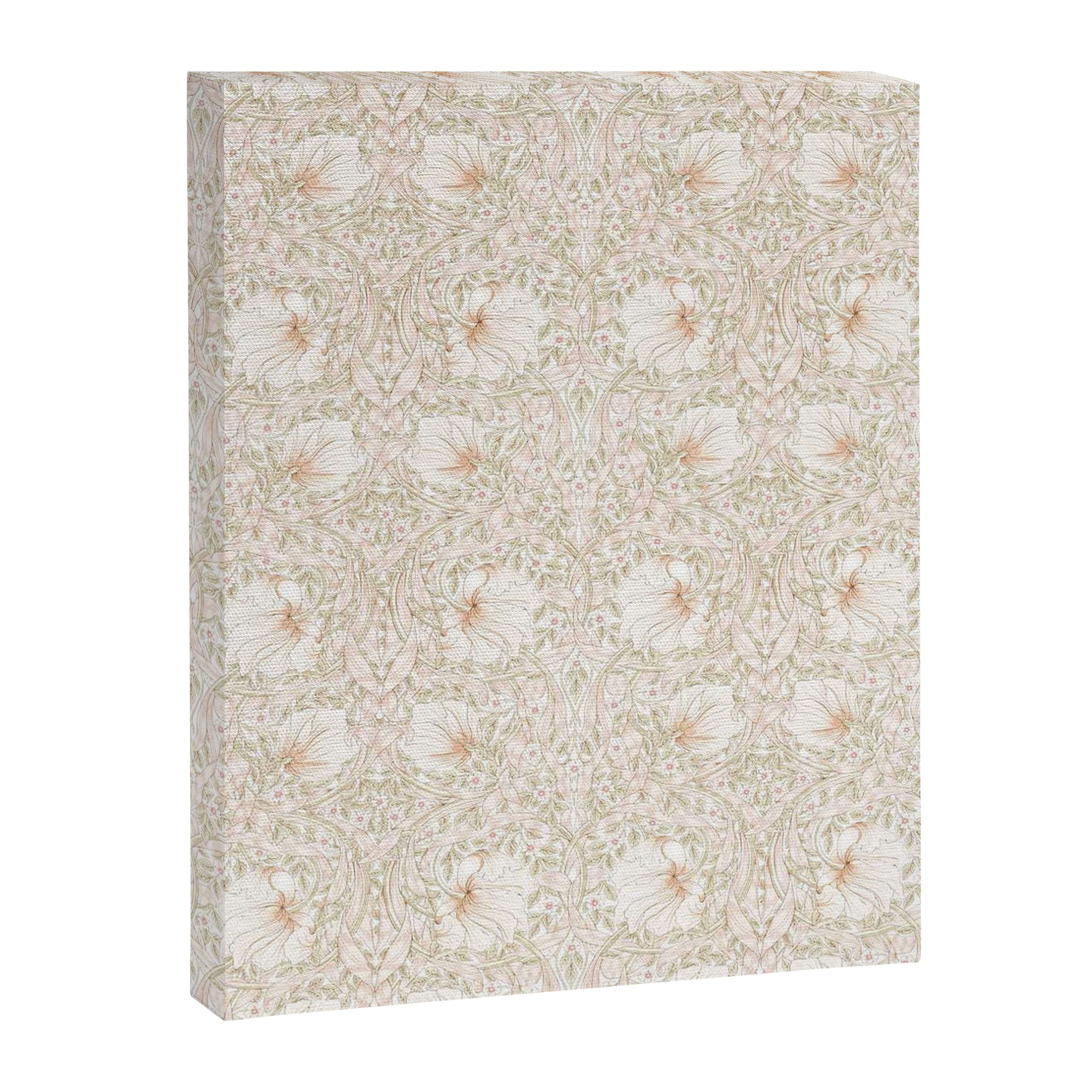 William Morris Pimpernel Cochineal Pink Pastel Floral Canvas Print Gallery Image 8